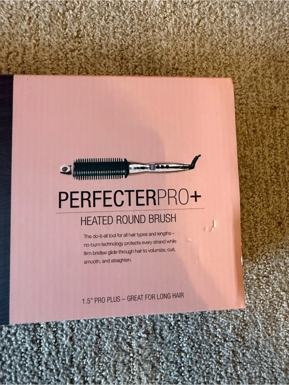 Calista Perfecter Pro+ Heated Round Brush — Black & Pink